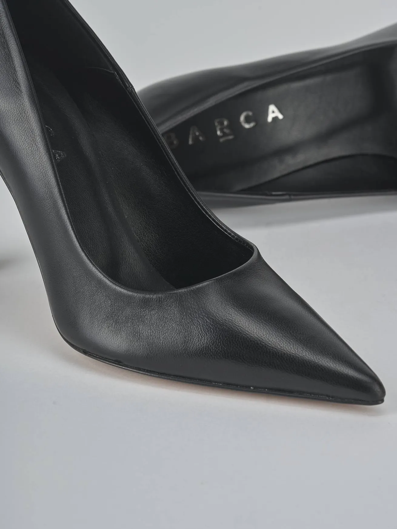 Décolleté tacco 9cm pelle nero