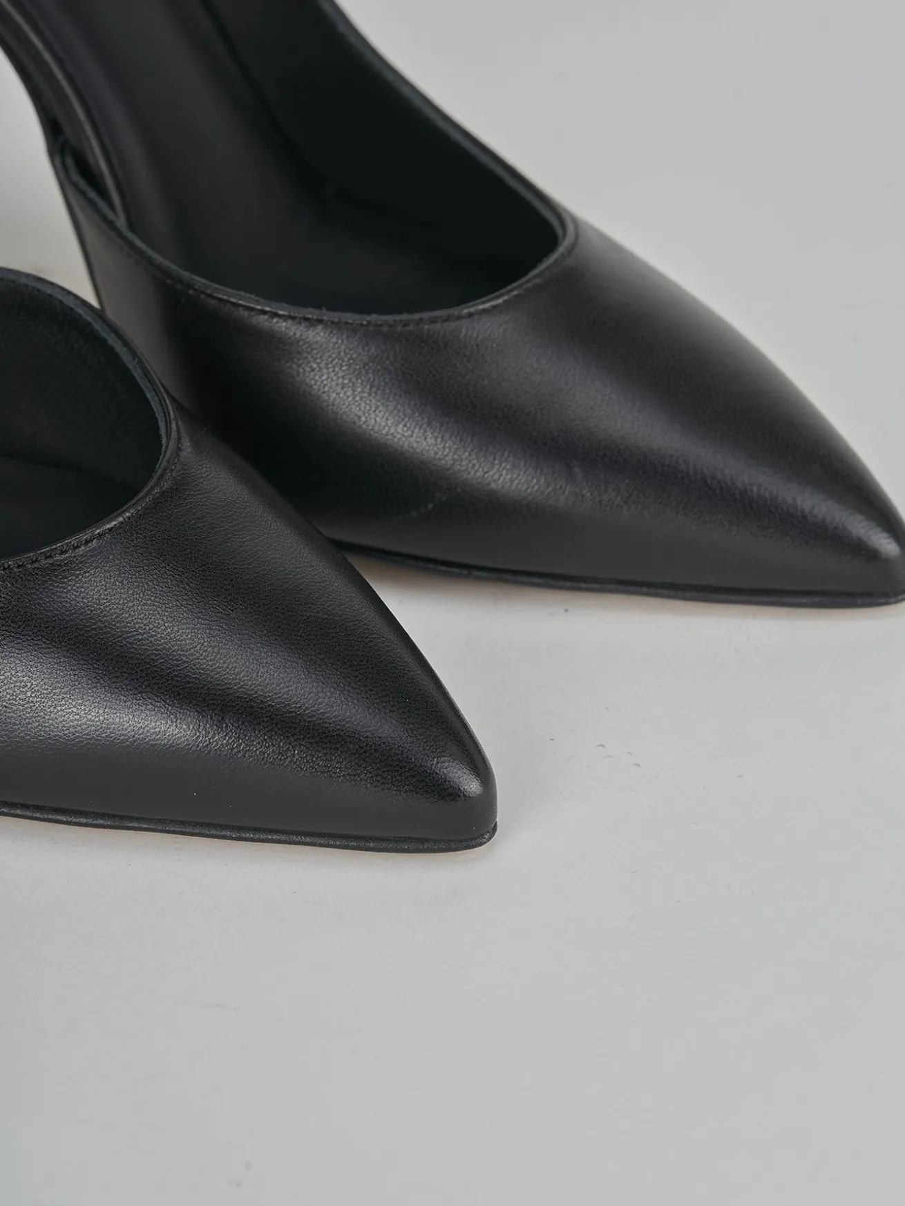 Décolleté tacco 9cm pelle nero