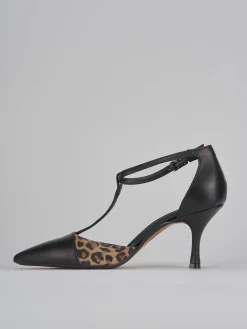 Décolleté tacco 7cm pelle nero