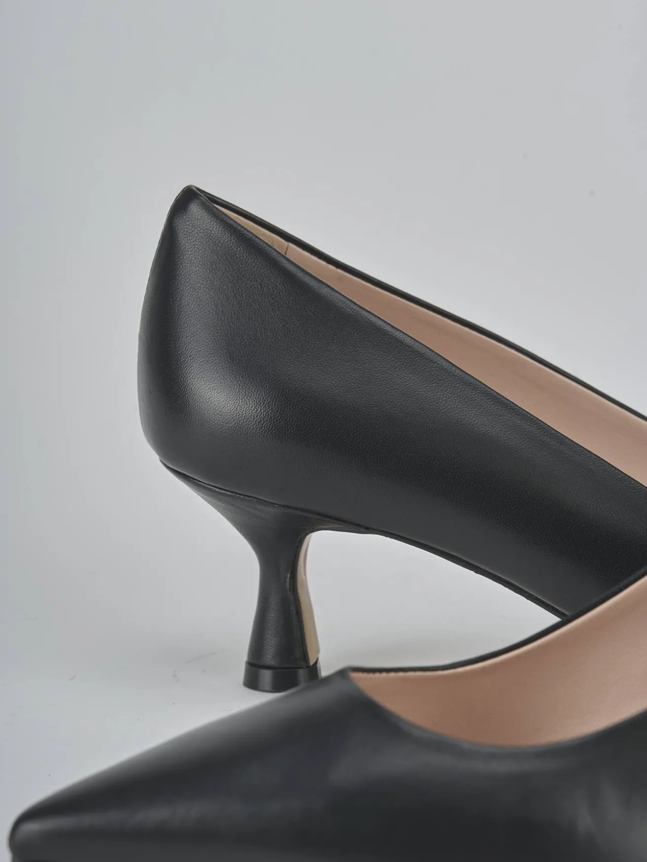 Décolleté tacco 5cm pelle nero