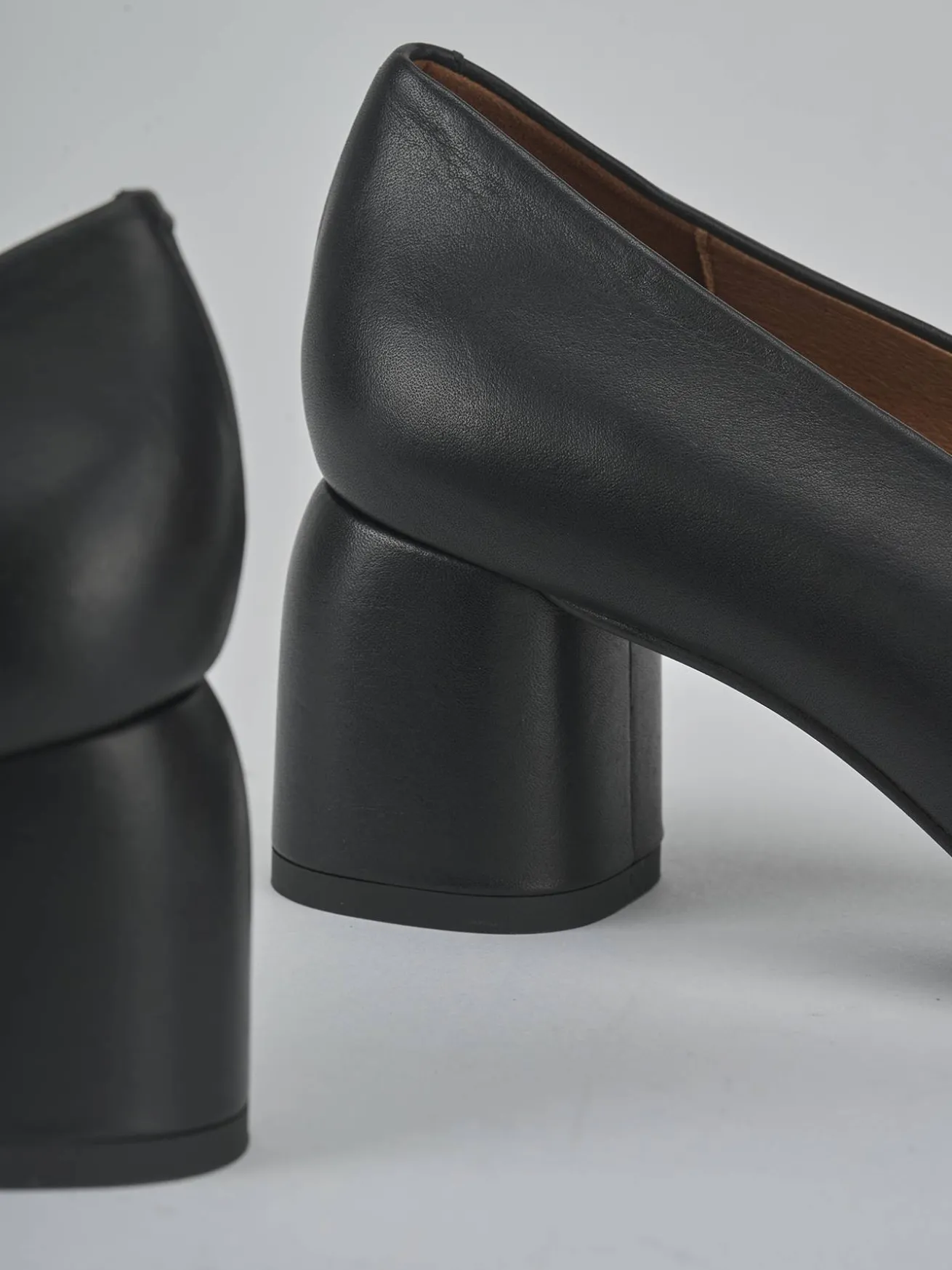 Décolleté tacco 6cm pelle nero