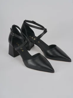 Décolleté tacco 5cm pelle nero