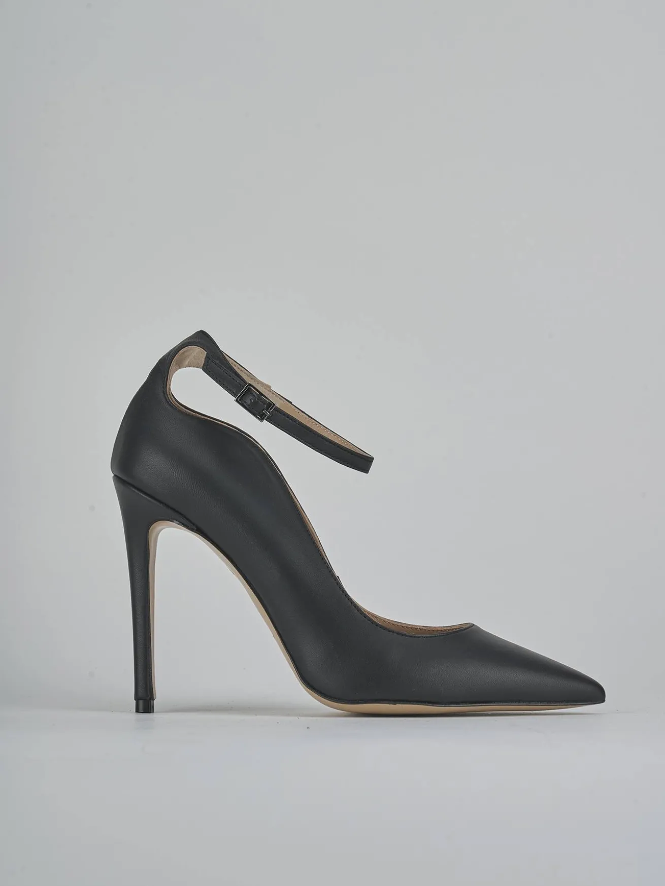 Décolleté tacco 10cm pelle nero