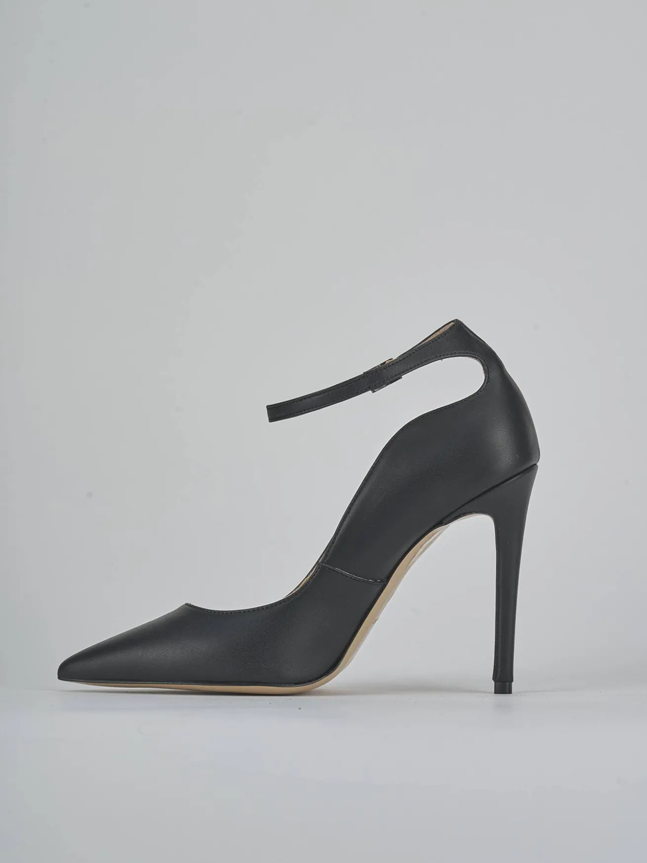Décolleté tacco 10cm pelle nero