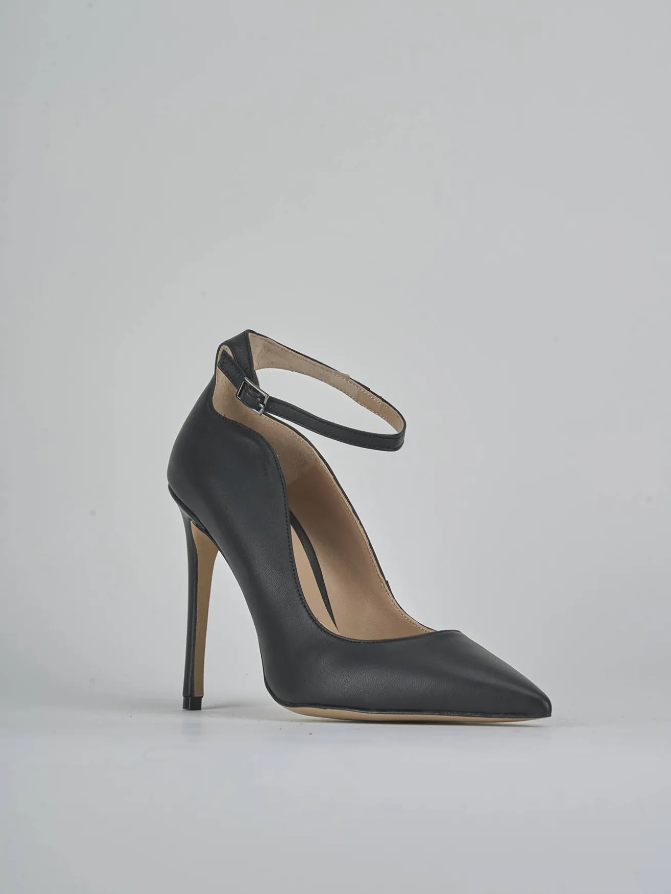 Décolleté tacco 10cm pelle nero