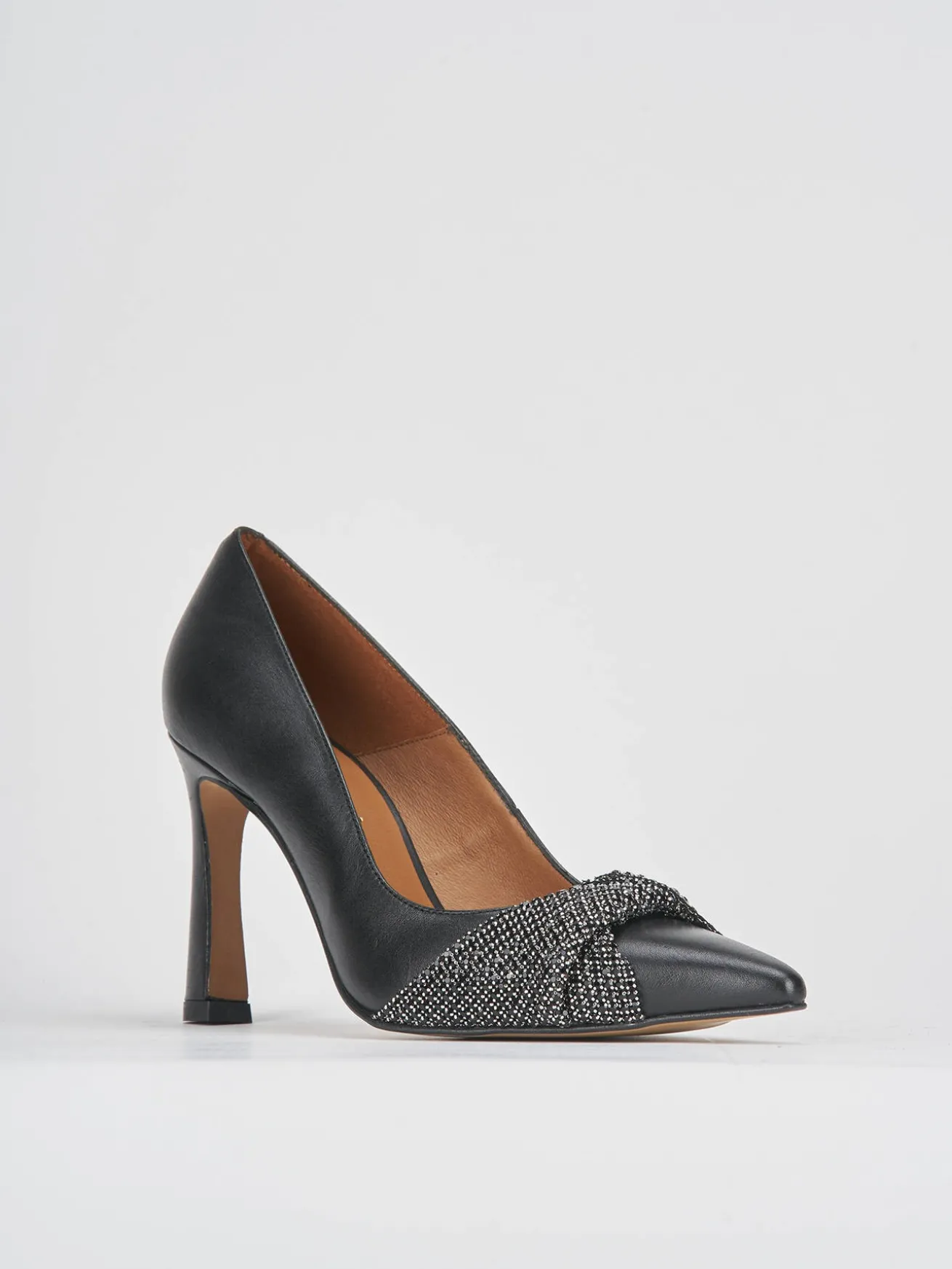 Décolleté tacco 9cm pelle nero