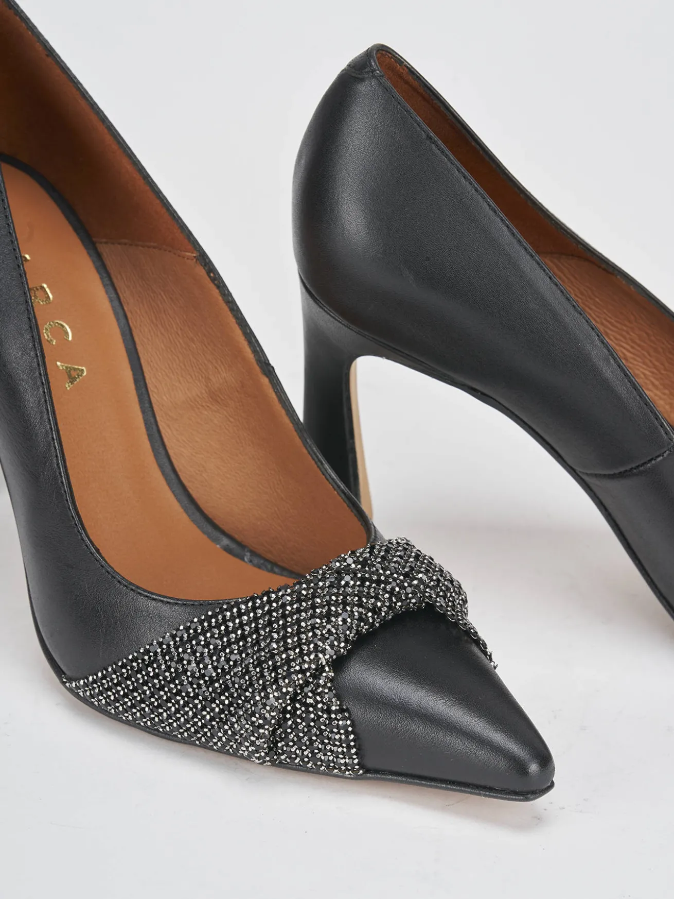 Décolleté tacco 9cm pelle nero