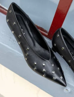 Décolleté tacco 5cm pelle nero