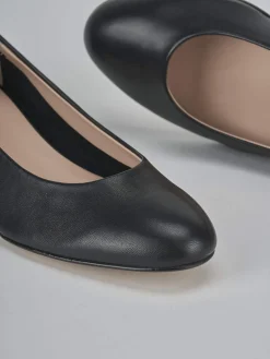 Décolleté tacco 4cm pelle nero