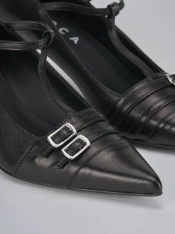 Décolleté tacco 5cm pelle nero