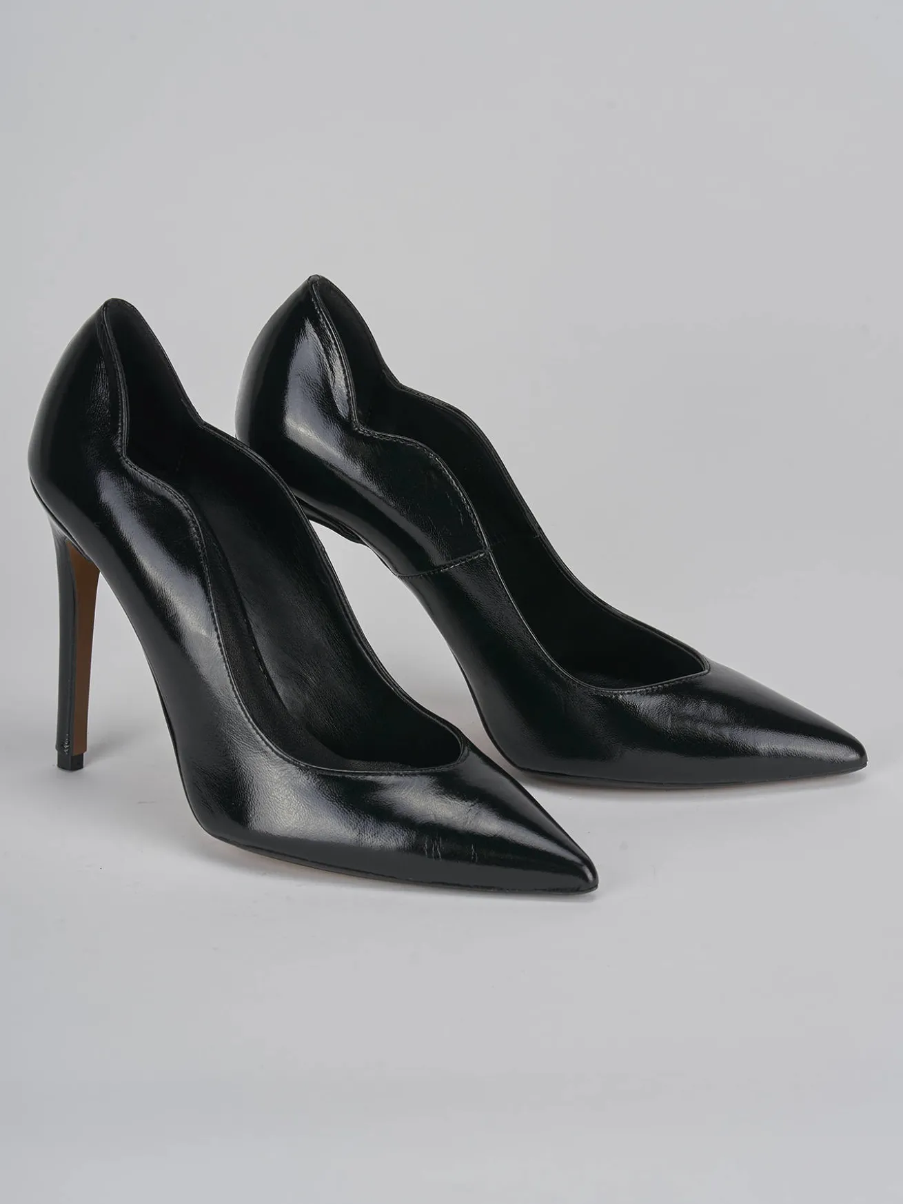 Décolleté tacco 10cm pelle nero