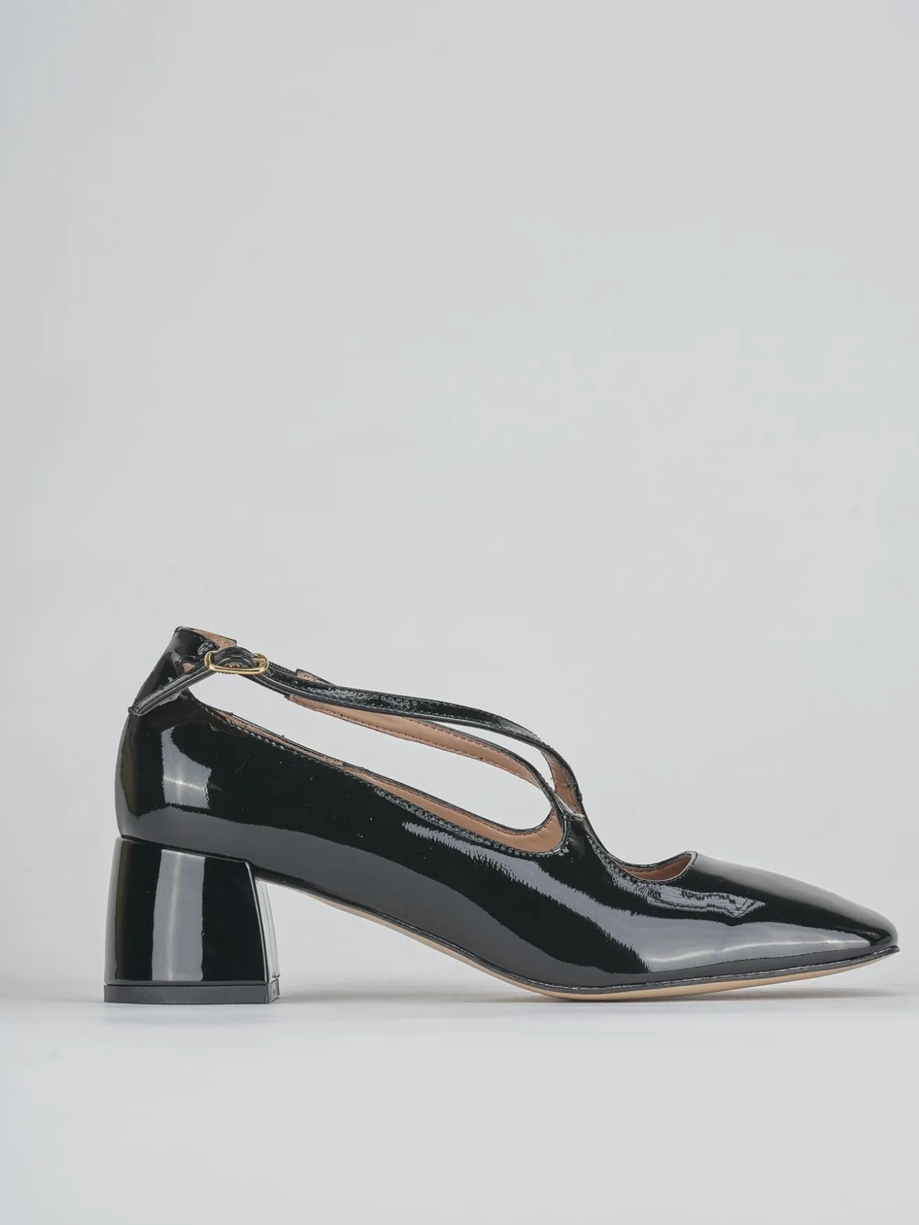 Décolleté tacco 5cm pelle nero