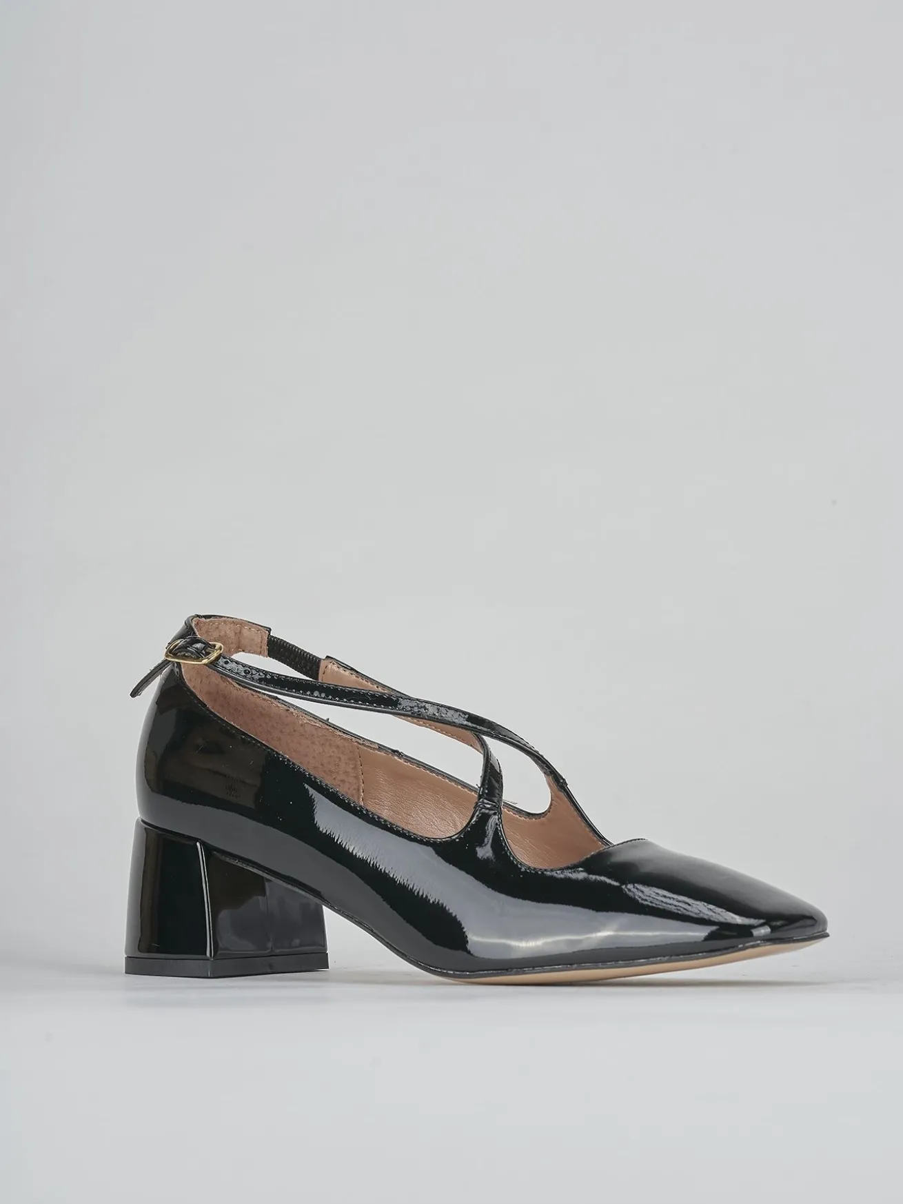 Décolleté tacco 5cm pelle nero