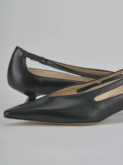 Décolleté tacco 4cm pelle nero
