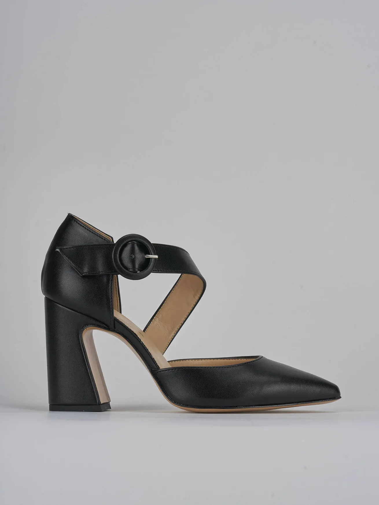 Décolleté tacco 9cm pelle nero