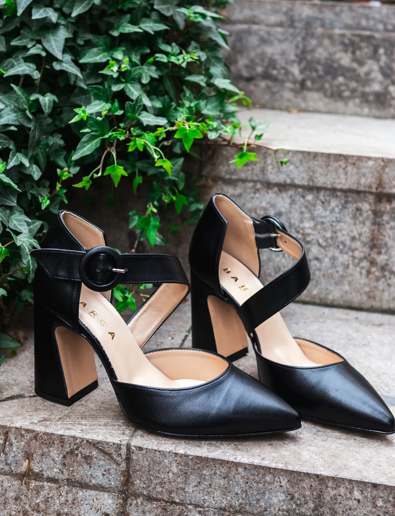 Décolleté tacco 9cm pelle nero