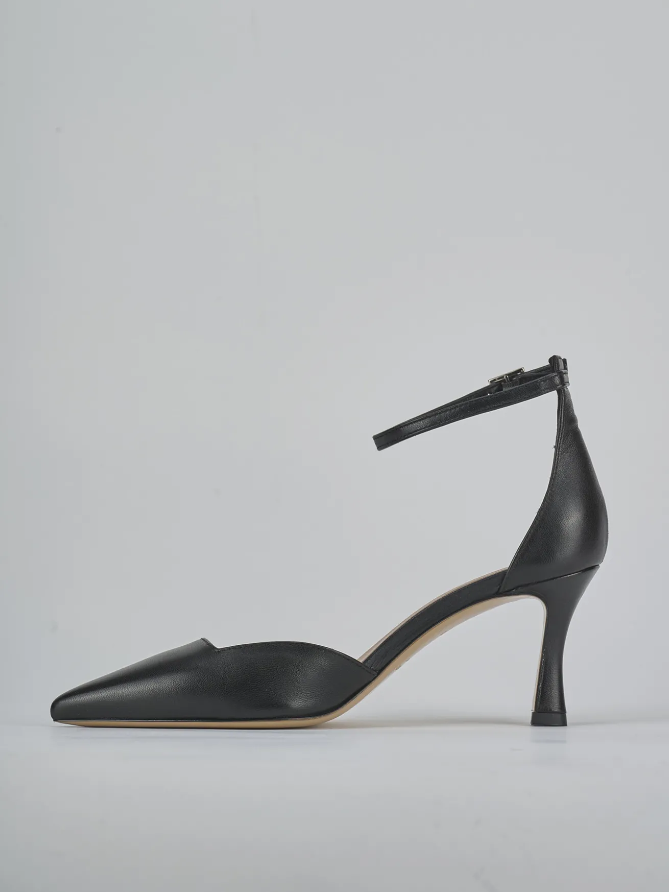 Décolleté tacco 8cm pelle nero