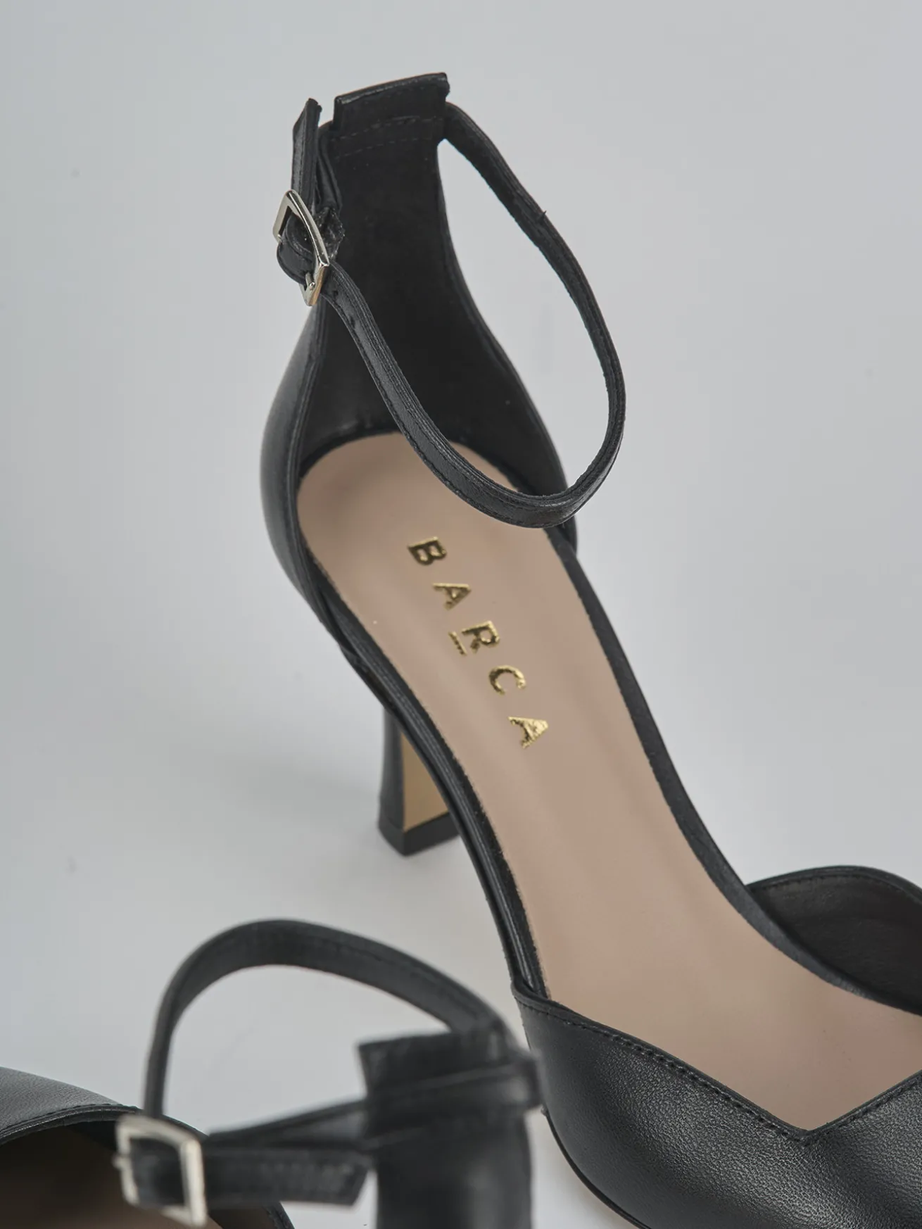 Décolleté tacco 8cm pelle nero