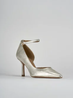 Décolleté tacco 7cm pelle oro