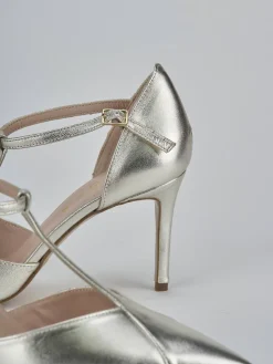 Décolleté tacco 7cm pelle oro