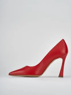 Décolleté tacco 9cm pelle rosso