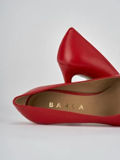 Décolleté tacco 9cm pelle rosso