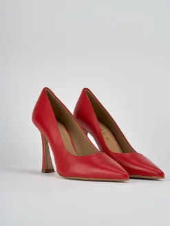 Décolleté tacco 9cm pelle rosso