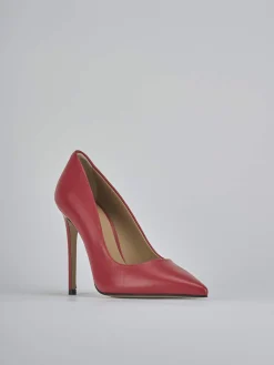 Décolleté tacco 10cm pelle rosso