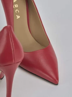 Décolleté tacco 10cm pelle rosso