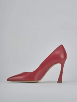 Décolleté tacco 9cm pelle rosso