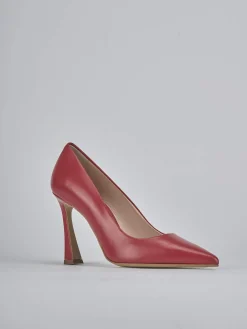 Décolleté tacco 9cm pelle rosso