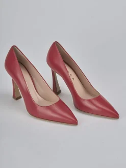 Décolleté tacco 9cm pelle rosso