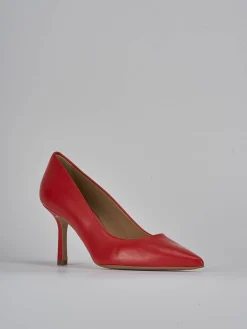 Décolleté tacco 7cm pelle rosso