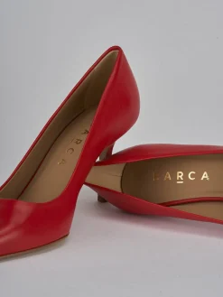 Décolleté tacco 7cm pelle rosso