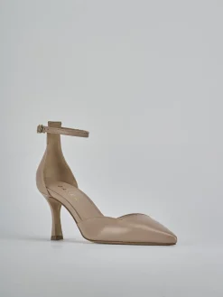 Décolleté tacco 8cm pelle rosa