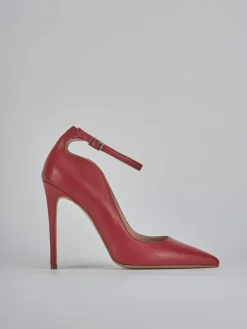 Décolleté tacco 11cm pelle rosso