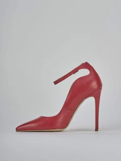 Décolleté tacco 11cm pelle rosso