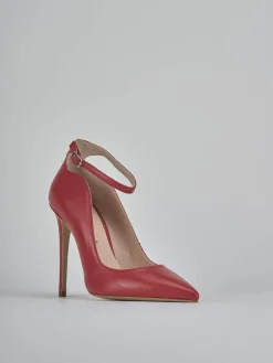 Décolleté tacco 11cm pelle rosso