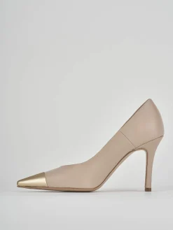 Décolleté tacco 10cm pelle rosa