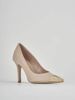 Décolleté tacco 10cm pelle rosa