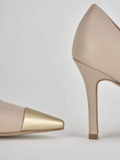 Décolleté tacco 10cm pelle rosa