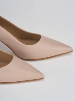 Décolleté tacco 7cm pelle rosa