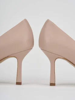 Décolleté tacco 7cm pelle rosa