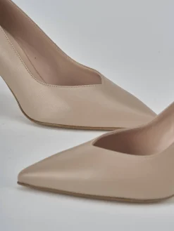 Décolleté tacco 7cm pelle rosa