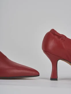 Décolleté tacco 7cm pelle rosso