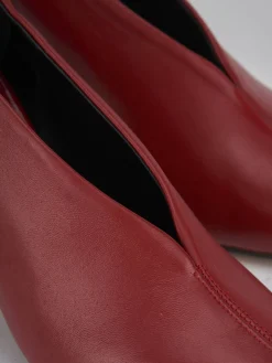 Décolleté tacco 7cm pelle rosso