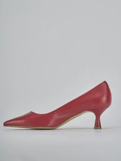Décolleté tacco 5cm pelle rosso