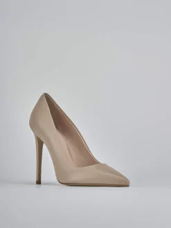 Décolleté tacco 10cm pelle rosa