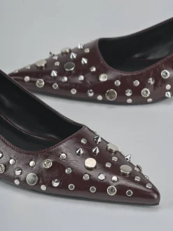 Décolleté tacco 4cm pelle sostenibile bordo'