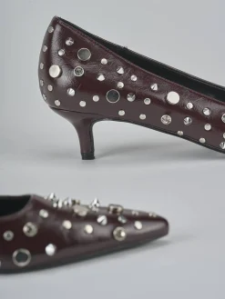 Décolleté tacco 4cm pelle sostenibile bordo'